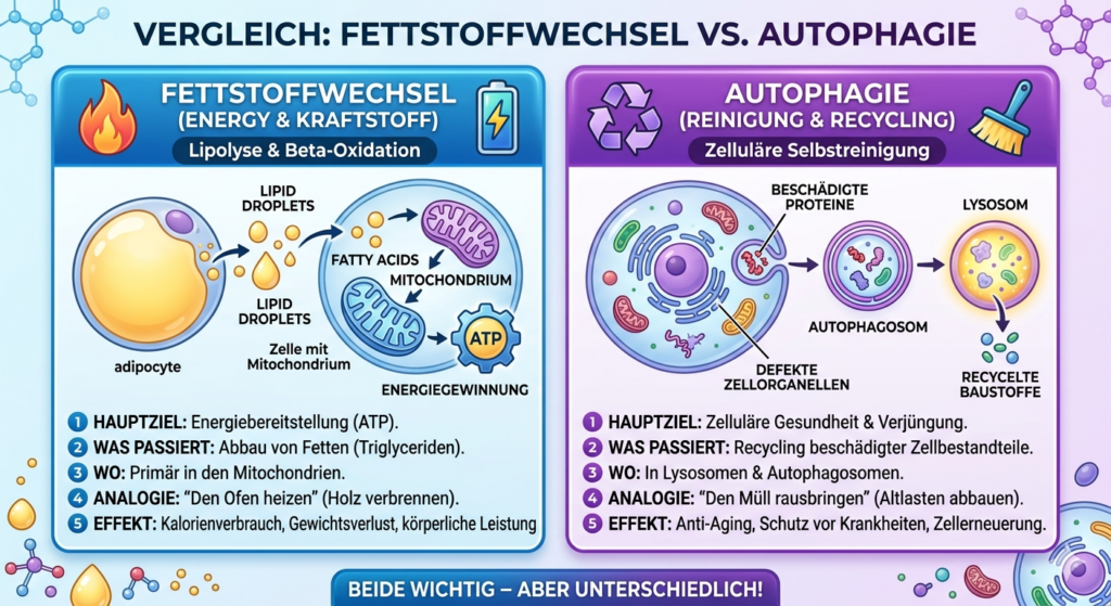 Fettstoffwechsel versus Autophagie